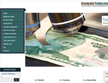 Tablet Screenshot of breakpointtrades.com